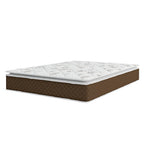 Colchão Casal Umaflex Molas Ensacadas Pillow Top Martino Marrom/Branco 138x188x25cm