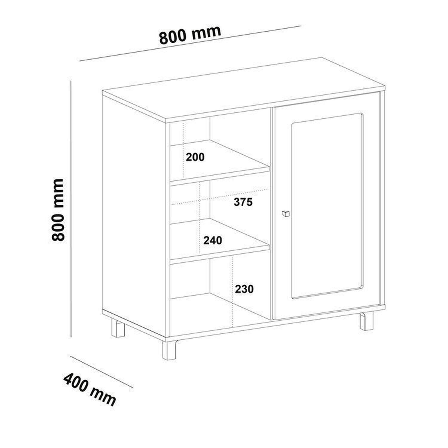 Conjunto Sala de Estar Completa 4 Peças Rack para TV Até 75 Polegadas Mesa Centro Lateral Aparador Carvalho Menta Espresso Móveis