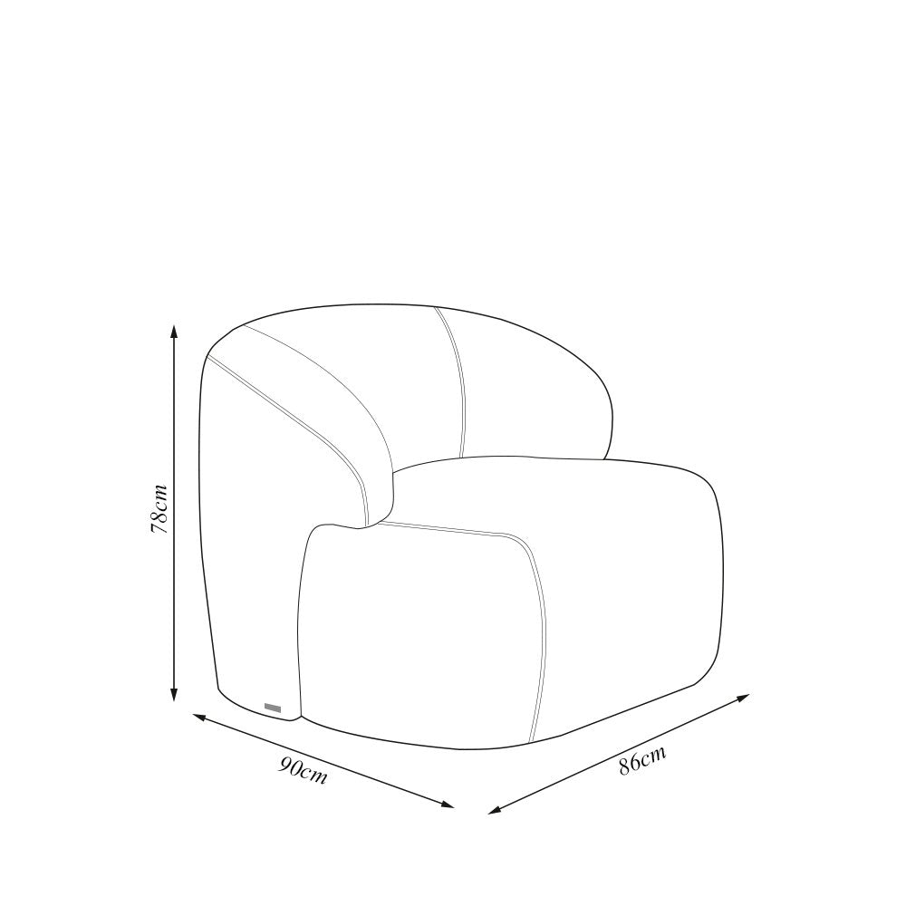 Conjunto Poltrona Base Fixa e Puff Decorativo Charlote Sala de Estar Bouclê Bege G88 Gran Belo