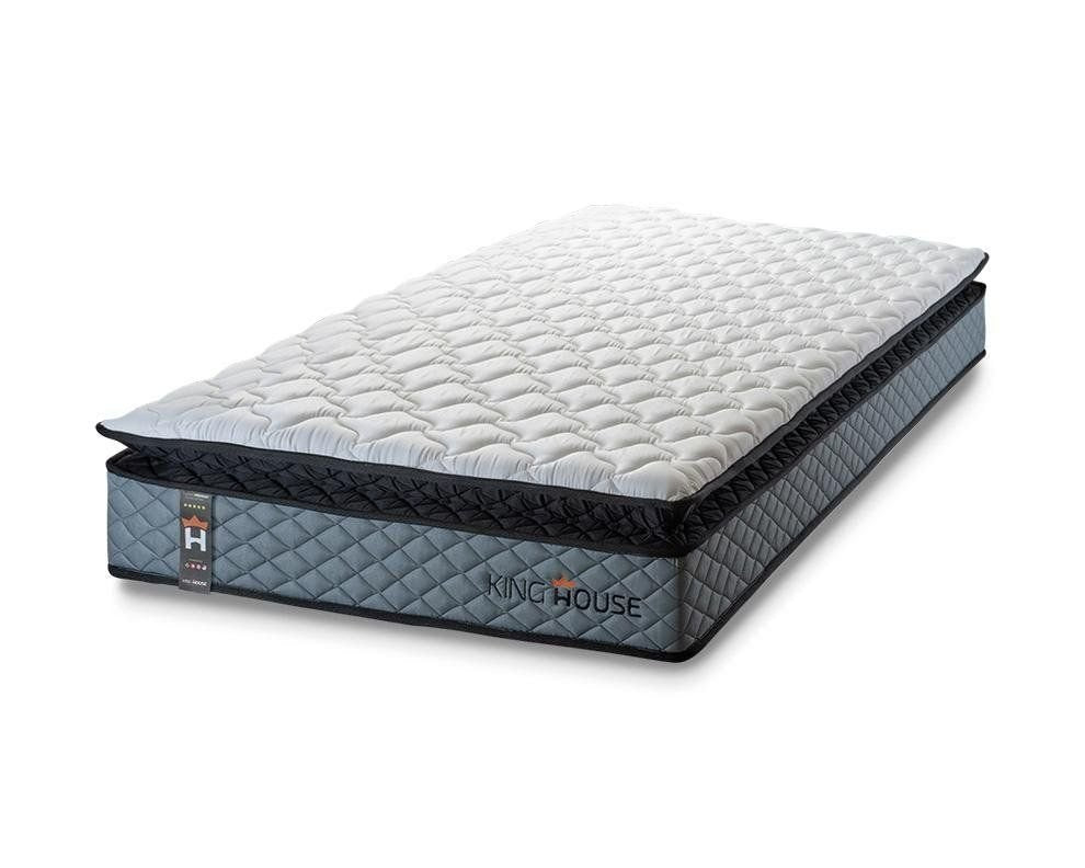 Colchão Solteiro Espuma D33 King House Chicago Cinza 88x188x19cm