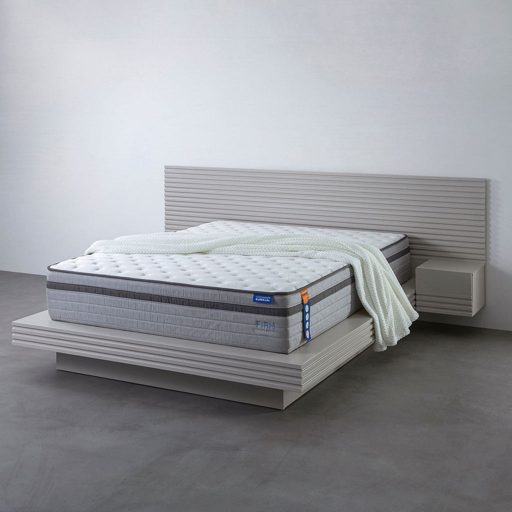 Colchão Casal Mola Ensacada Luna 138x188x31 Cinza/Branco CabeCasa MadeiraMadeira