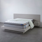 Colchão Casal Mola Ensacada Luna 138x188x31 Cinza/Branco CabeCasa MadeiraMadeira