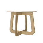 Conjunto Sala de Estar Lotus Rack e Mesa de Centro MDF Carvalho/Off White Espresso Móveis