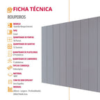 Guarda-Roupa Casal Everest 100% MDF Moderna Mobília 10 Portas 12 Gavetas e 5 Prateleiras