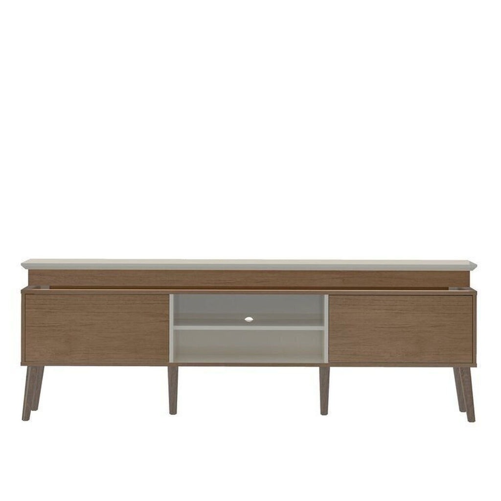 Conjunto Sala de Estar Rack e Cristaleira e Mesa de Centro Murano Marrom Espresso Móveis