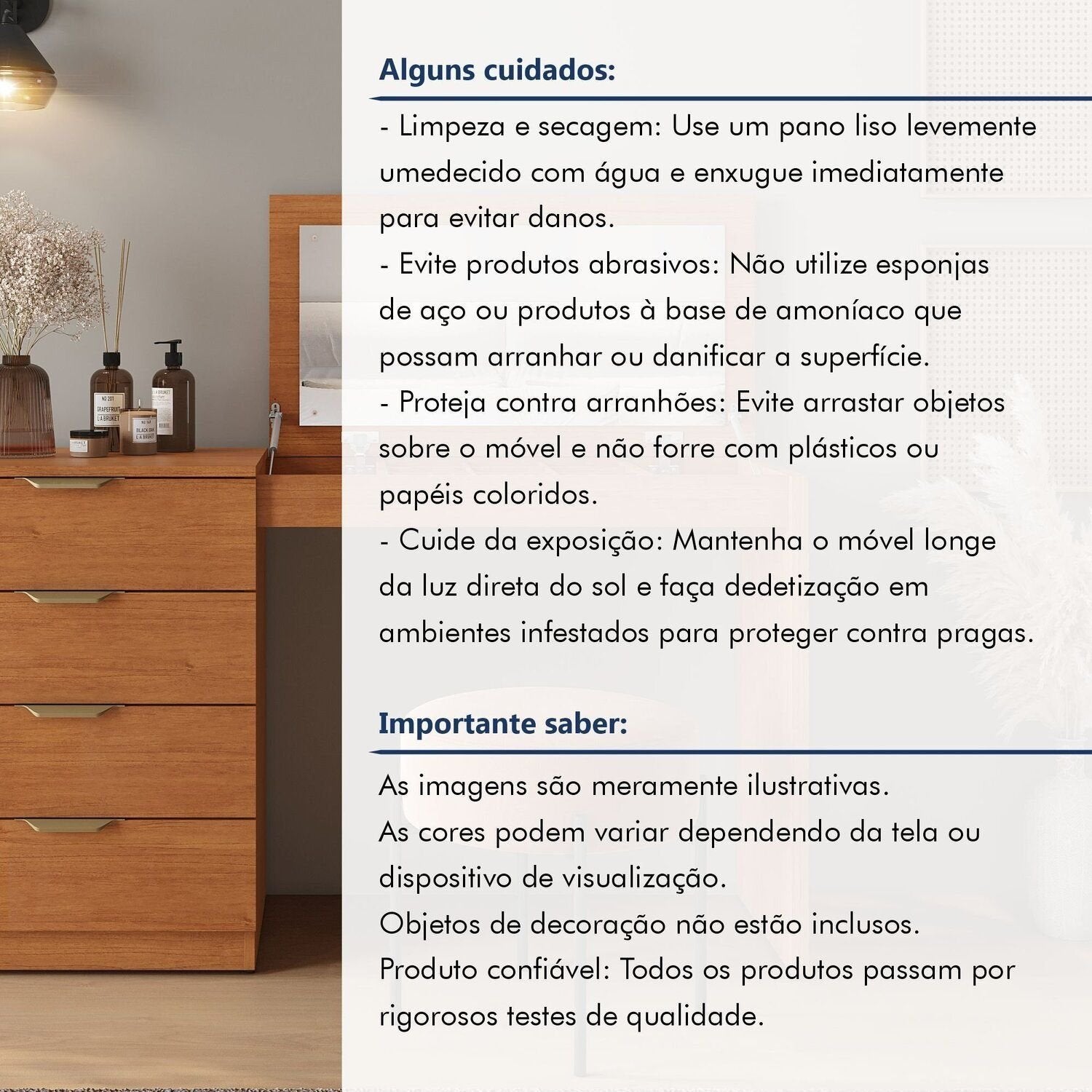 Penteadeira Camarim com Porta Joias e Tampo Reclinável 4 Gavetas Afrodite Mavaular Branco