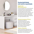 Escrivaninha em L ou Reta Oring 6 Gavetas 230cm CabeCasa MadeiraOriginals