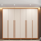 Guarda-Roupa Casal 6 Portas 6 Gavetas Suburban Gold Espresso Móveis 100% MDF Marrom/Freijo/Off White