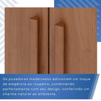 Cômoda para Quarto 2 Portas 8 Gavetas Esmeralda Espresso Móveis Marrom/Cinamomo