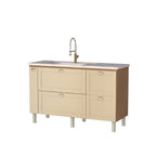Gabinete de Cozinha para Pia 150cm Grou Cozimax Bege/Jequitibá