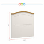 Quarto Infantil Completo Guarda-Roupa Mesa de Cabeceira Cabeceira Solteiro Escrivaninha Smile Serpil Baby Bege/Creme/Carvalho