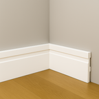 Kit 10 Barras Rodapé Poliestireno 10cm Frisado Branco 2m RM Decor