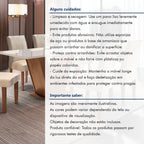 Conjunto Sala de Jantar Mesa Retangular Tampo Vidro/MDF com 6 Cadeiras Espanha Yescasa