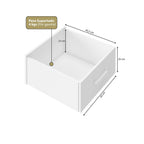 Beliche Adulto com Cama Auxiliar e Escada Multifuncional Moon Yescasa Branco
