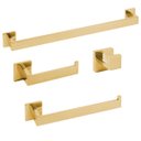 Kit Banheiro Inox Premium 4 Peças Fino Inox