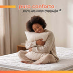 Colchão Solteiro Hellen Espuma D33 Millenium Bege/Branco 88x188x19cm c/ Pillow Top