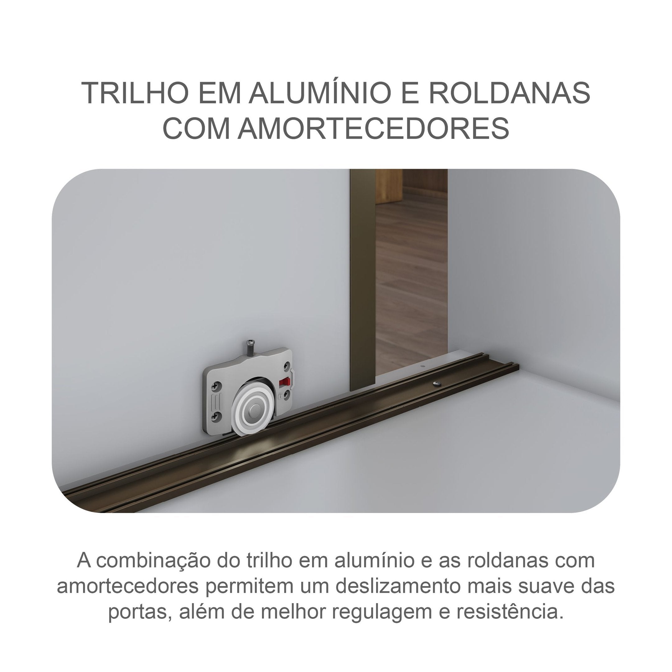 Guarda-Roupa Solteiro 2 Portas com Espelho 3 Gavetas Toronto Novo Horizonte 100% MDF Branco