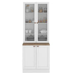 Cozinha Completa Modulada Unna Yescasa 6 Peças 15 Portas 2 Gavetas Paneleiro Nicho Branco