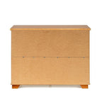 Conjunto Sala de Estar 3 Peças Rack, Cristaleira e Armário Madeira Maciça Ananda CabeCasa Off White/Mel