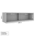 Cozinha Modulada Nara CabeCasa MadeiraOriginals 15 Peças 11 Aéreos 3 Balcões 1 Cristaleira Cinza