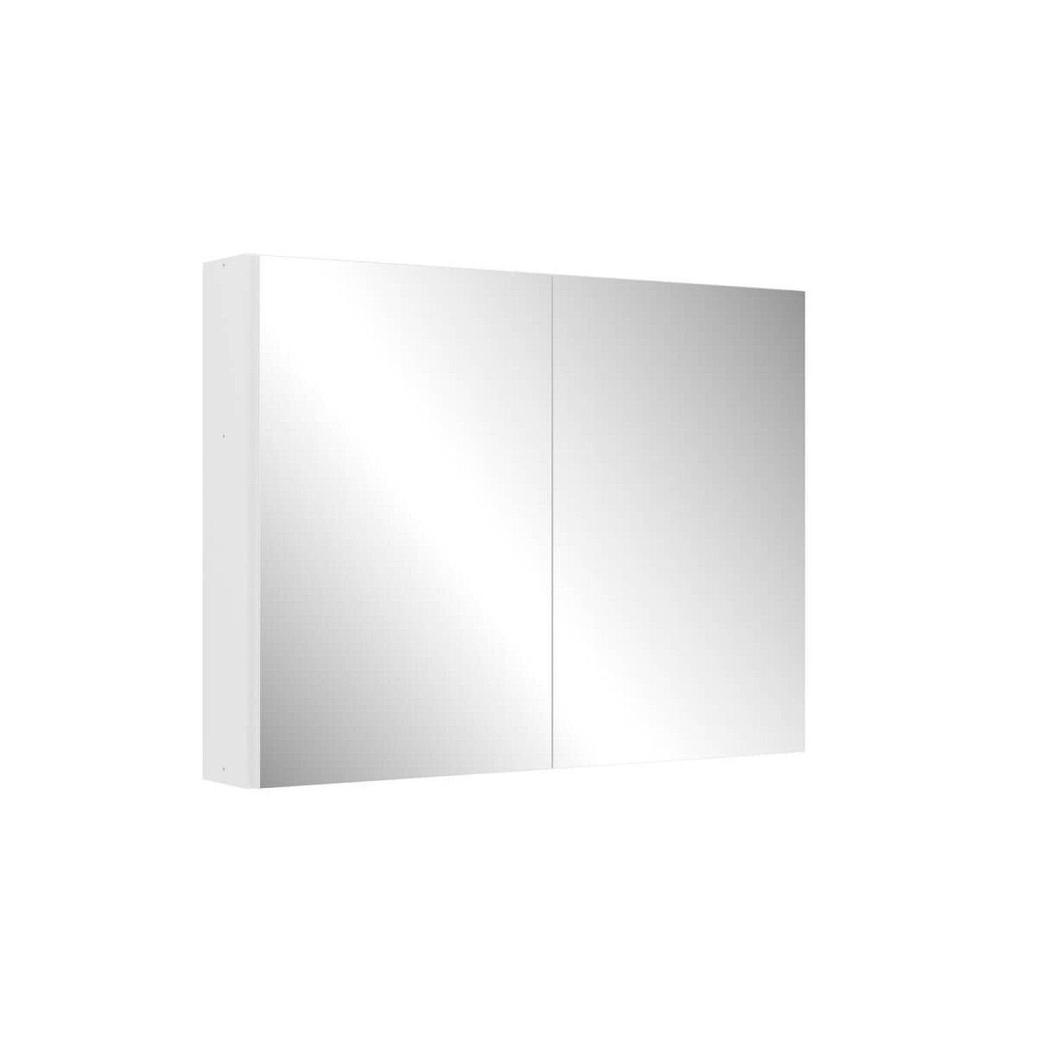 Armário Espelheira para Banheiro Faema Aurora 80cm 2 Portas Branco