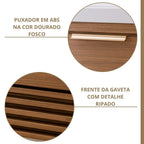 Gabinete para Banheiro Suspenso MGM Móveis Paraty 80cm 1 Porta 1 Gaveta Cuba Freijó