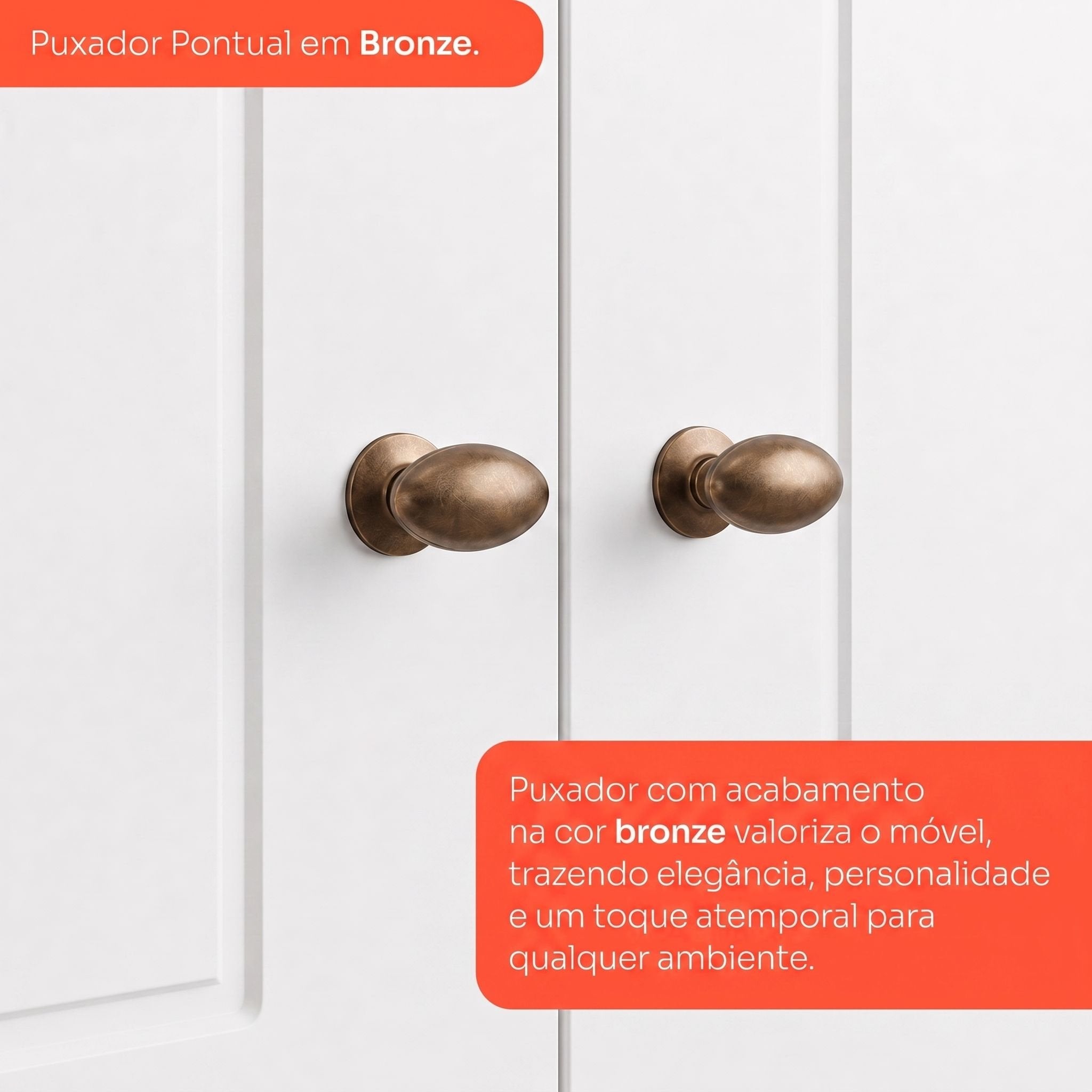 Guarda-Roupa Casal 6 Portas 4 Gavetas Nova York Espresso Móveis 100% MDF/MDP Branco