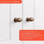 Guarda-Roupa Casal 6 Portas 4 Gavetas Nova York Espresso Móveis Branco