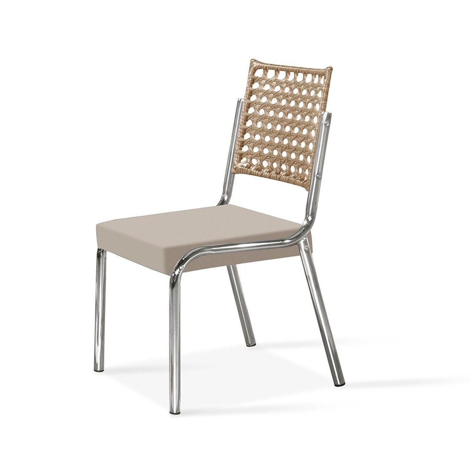 Conjunto Sala de Jantar Mesa Retangular com 6 Cadeiras Natani Yescasa