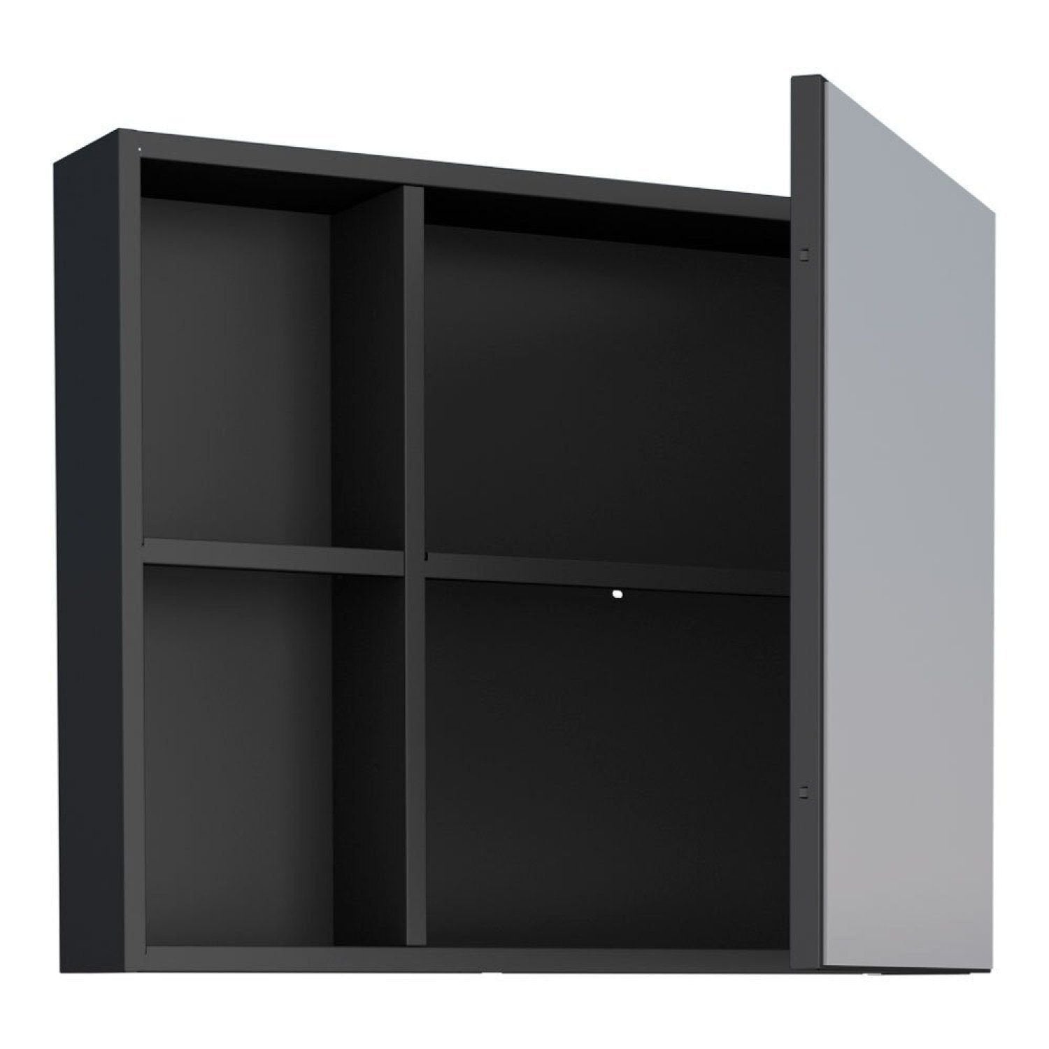 Espelheira para Banheiro Cozimax Ameixa 1 Porta 2 Nichos 60cm Preto