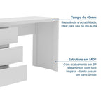 Escrivaninha em L ou Reta Oring 6 Gavetas 230cm CabeCasa MadeiraOriginals