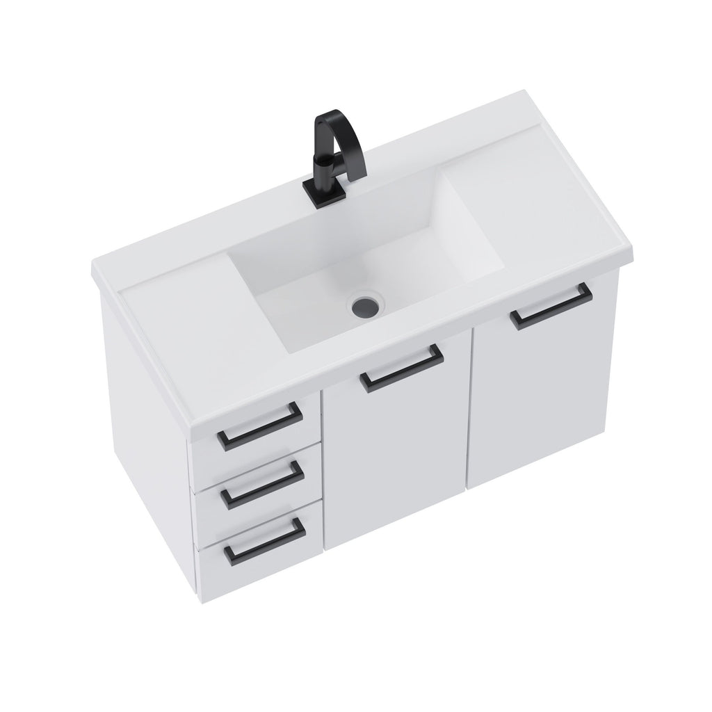 Gabinete para Banheiro em Aço Cozimax Damasco 3 Gavetas 81cm Branco