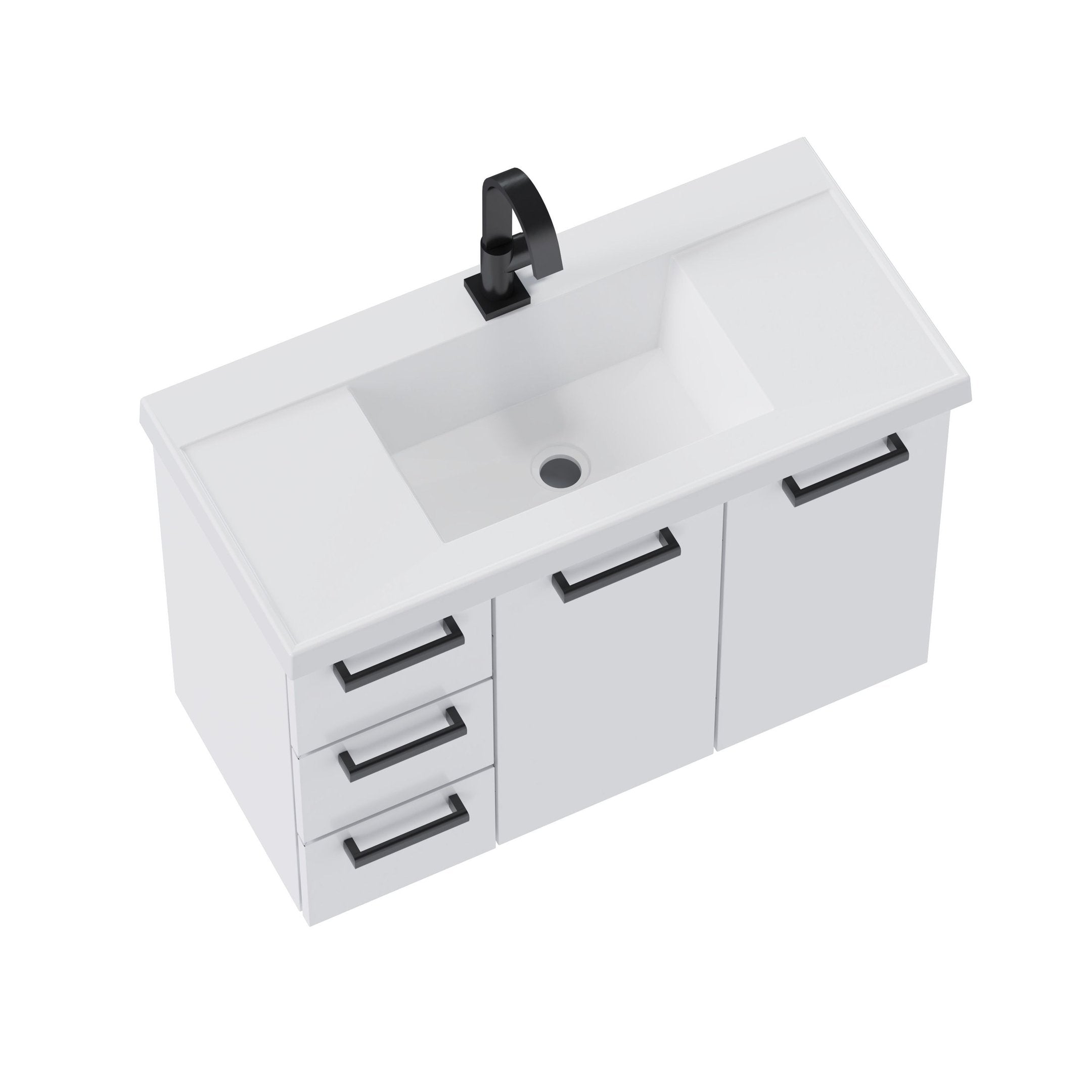 Gabinete para Banheiro em Aço Cozimax Damasco 3 Gavetas 81cm Branco