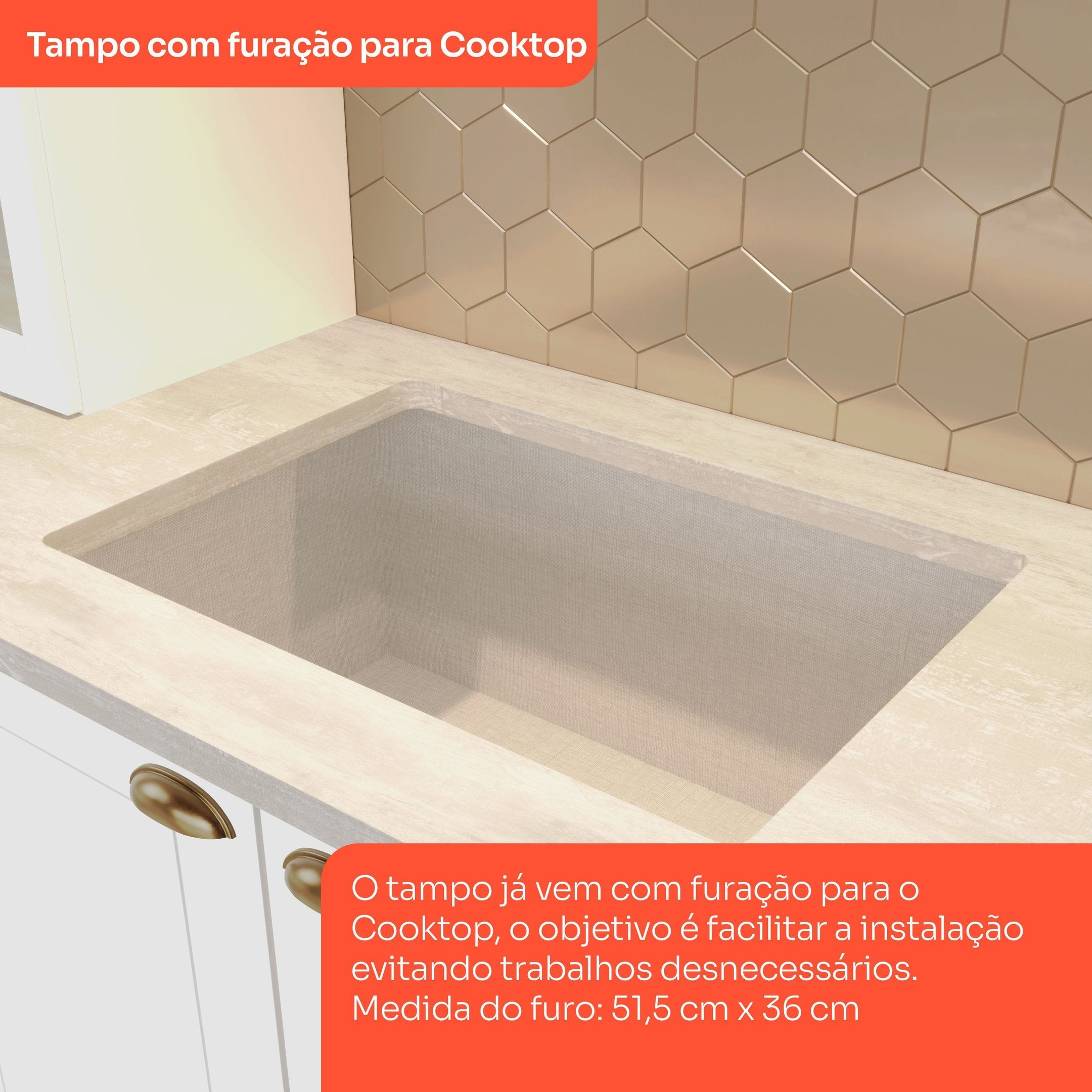 Cozinha Compacta Modulada Emily 4 Portas 3 Gavetas Branco/HP/Calcare Espresso Móveis