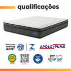 Colchão Queen Ortopédico D33 Euro Pillow Ultra Apolo Espumas 158x198x25cm