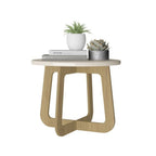 Conjunto Sala de Estar Lotus Rack e Mesa de Centro MDF Carvalho/Off White Espresso Móveis