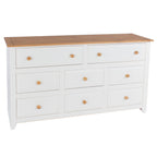 Cômoda Capri 8 Gavetas Madeira Maciça e MDF Pense Dentro da Caixa Branco