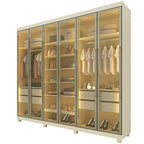 Guarda-Roupa Casal 6 Portas 4 Gavetas Imperatriz Yescasa 100% MDF Off White