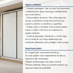 Guarda-Roupa Casal 3 Portas de Correr 6 Gavetas 270cm Spazio Yescasa 100% MDF Branco