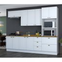 Cozinha Completa Modulada 5 Peças Emily Cinza/Nature Espresso Móveis