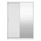 Guarda-Roupa Casal com Espelho Demóbile London 2 Portas de Correr 4 Gavetas 100% MDF Branco