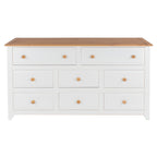 Cômoda Capri 8 Gavetas Madeira Maciça e MDF Pense Dentro da Caixa Branco