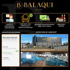 Kit 2 Poltronas e Sofá 2 Lugares para Recepção Balaqui Suede Azul Marinho