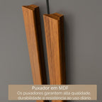Guarda-Roupa Casal 8 Portas 4 Gavetas Paris Espresso Móveis 100% MDP Cinza/Ônix