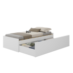 Cama Casal Retrátil com Gaveta Funcional Foscarini Branco