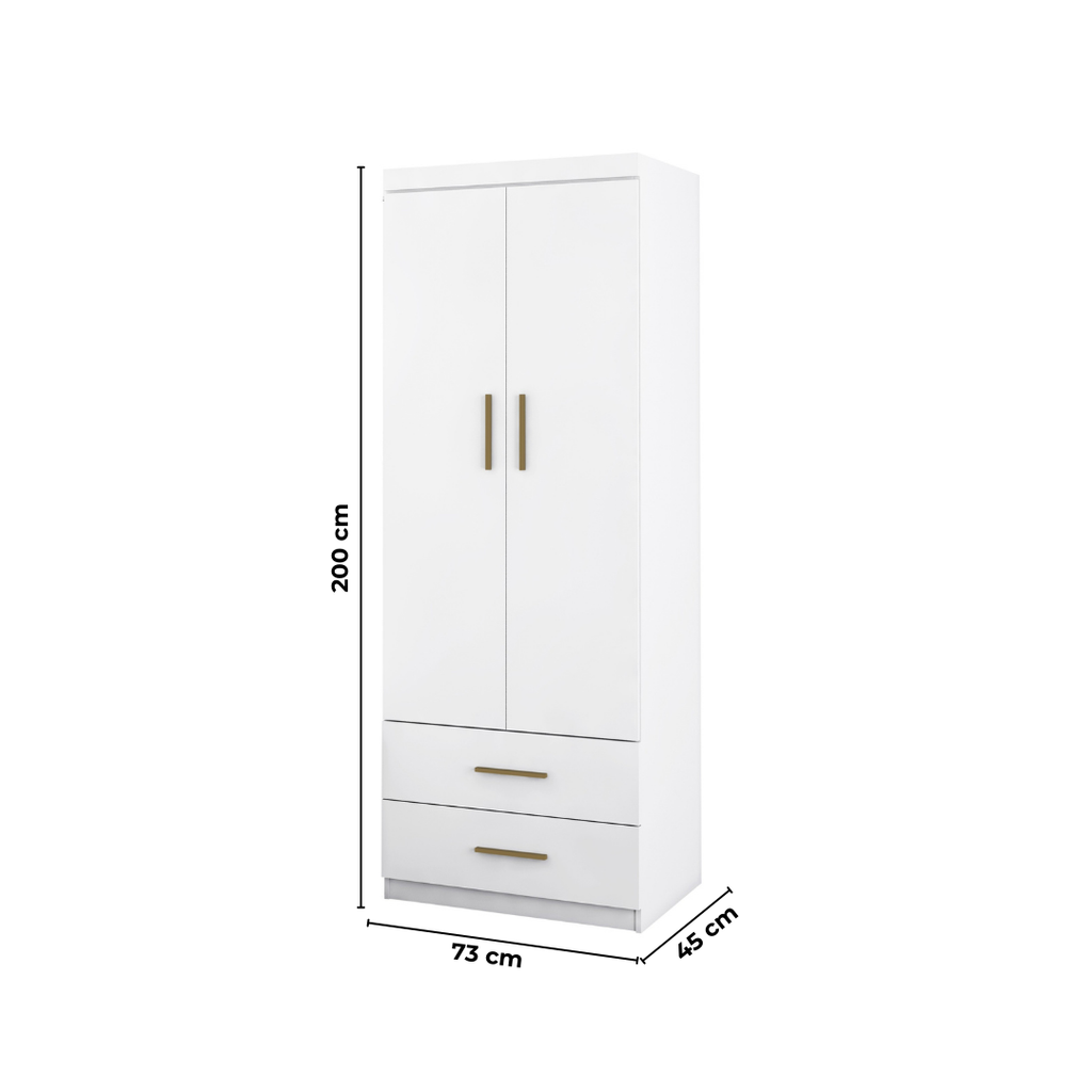 Quarto Completo Solteiro Juvenil 4 Peças com Guarda-Roupa e Bicama Modulado Chiara Phoenix Baby