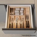 Armário de Cozinha Completa 300cm Suspenso Nice Cinza Madesa 04