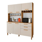 Armário de Cozinha Athenas 6 Portas 2 Gavetas 100% MDF Yescasa