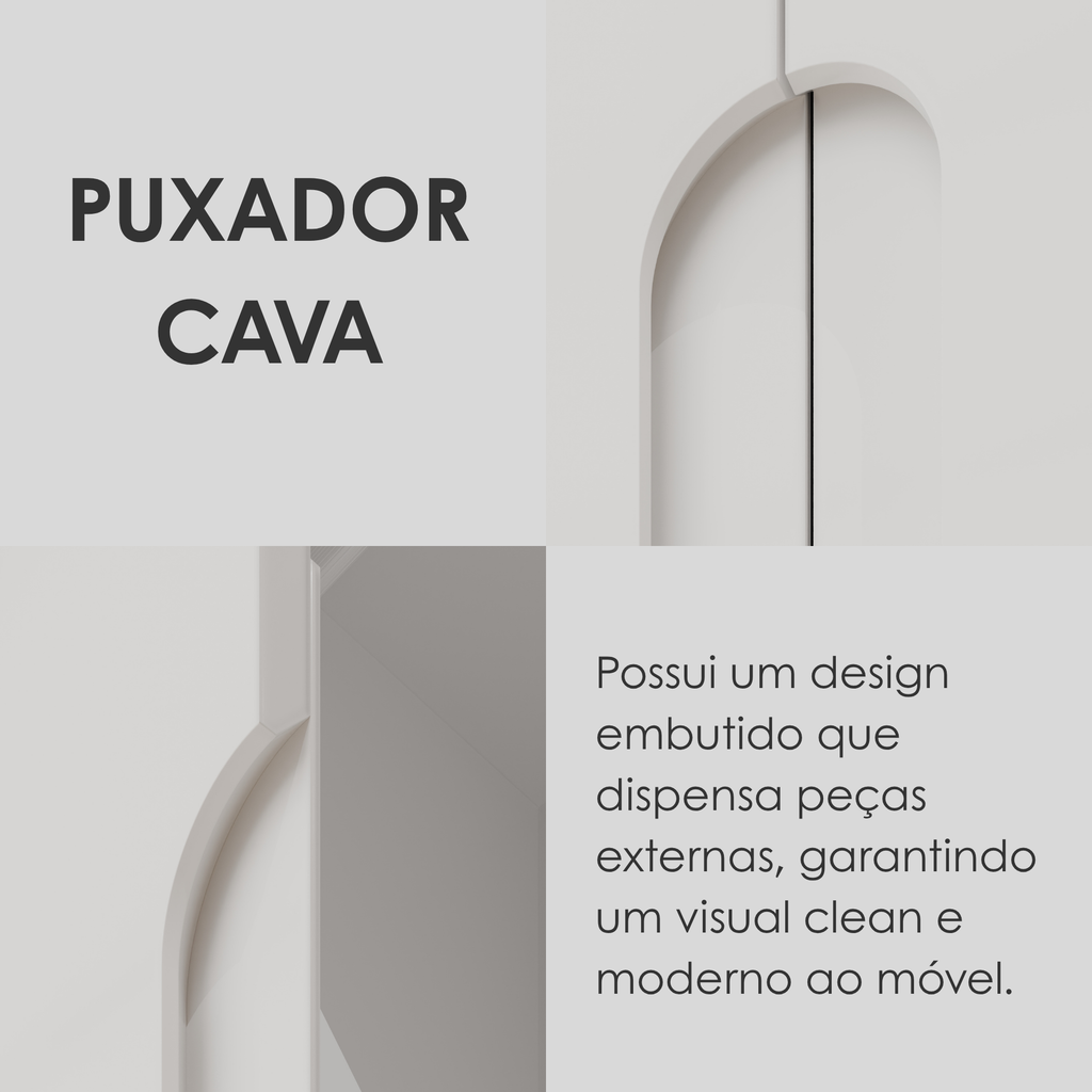 Conjunto Infantil Guarda-Roupa 6 Portas e Cômoda 8 Gavetas Lizz Vicenza MDF Casa D