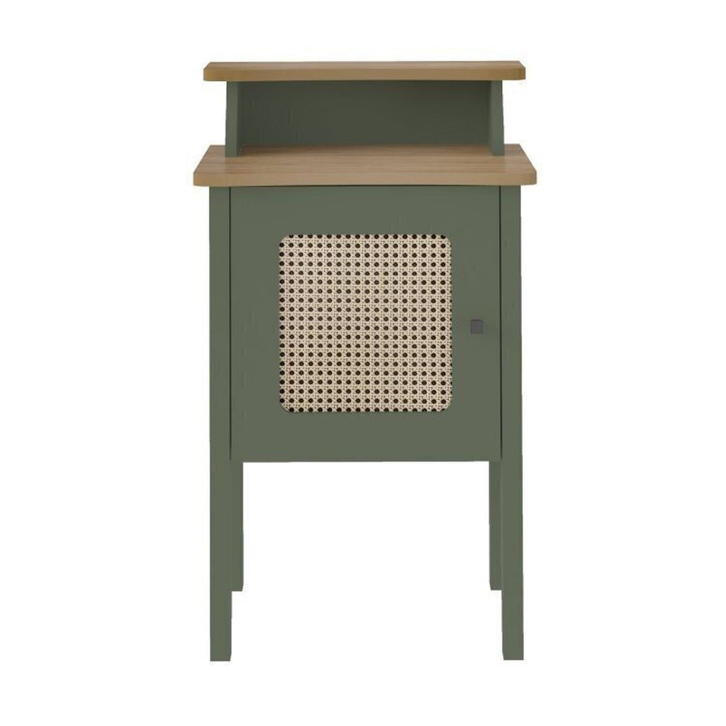 Kit 3 Peças Sala de Estar Charlotte Rack para TV Até 75 Polegadas Mesa de Centro e Apoio Espresso Móveis Carvalho/Menta
